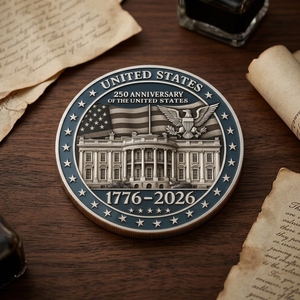 Moneda Conmemorativa de Aniversario 2026, Nueva Tendencia, Patriótica, Coleccionable, Recuerdo, Imitación de Metal Antiguo Personalizada - Product Image 2