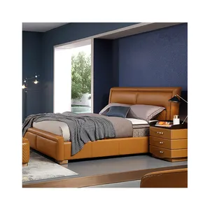 Cadre de lit nordique moderne minimaliste en bois massif, 200x200, grande taille, européen, robuste, king