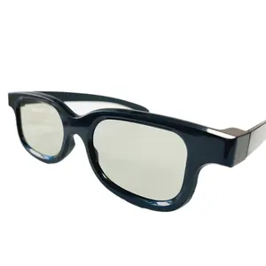 시네마 블랙 유니버설 안경 Reald / IMAX 특수 3D 안경 편광 렌즈 형식