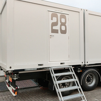 Conteneur portable de 10 pieds, unité de vie et de travail personnalisable, avec salle de bain et lit superposé, maison préfabriquée en conteneur pour bureau à domicile, appartement 2