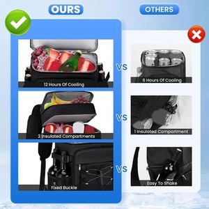 Hot Selling Leakproof Thermal Picnic Lunch Bag Food Delivery Outdoor Camping <b>Cooler</b> <b>Backpack</b> With Free Logo - Product Image 4