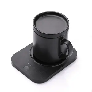 Controllo della temperatura tazza elettrica autoriscaldante tazza riscaldante per caffè tazza intelligente in ceramica da 55 gradi con set di tazze termostatiche