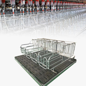 กรงคลอดสุกรแบบใหม่ของ HengYin สำหรับฟาร์มสุกร ดีไซน์ประตูด้านหลัง ผลิตจากวัสดุชุบสังกะสีแบบจุ่มร้อน ใช้งานได้ยาวนาน รุ่น HY-AFS - Product Image 1