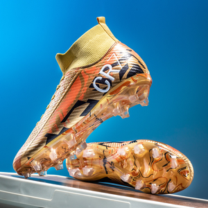 Zapatos de fútbol de caña alta para hombre, para entrenamiento deportivo, con tacos largos, para exteriores, botas de fútbol para estudiantes, para interiores. - Product Image 3