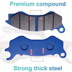 Nuove Pastiglie Freno Anteriori per Moto in Materiale Sinterizzato per PCX <span class=keywords><strong>125</strong></span> 150 Vision 110 NSC Kymco People Lexmoto <span class=keywords><strong>125</strong></span> <span class=keywords><strong>Peugeot</strong></span> - Product Image 3
