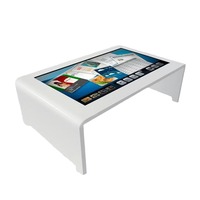 Nouvelle arrivée Table de commande de café intelligente à écran tactile Table interactive de 55 pouces pour écran LCD de restaurant Signalisation numérique
