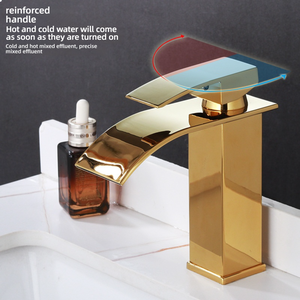 Grifo de lavabo de baño montado moderno Wayon, grifo mezclador de agua caliente de una sola palanca, grifo de baño para Baño - Product Image 2