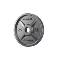 RIAO Gym Fitness Equipment Poids gratuit Plaque d'haltères Plaque de poids en fonte en livres