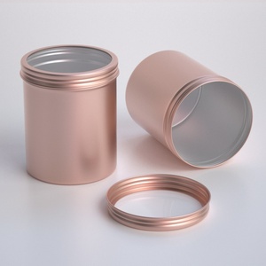 Lata Redonda de Aluminio de 400 ml con Ventana para Regalo, para Azúcar, Golosinas, Gelatina, Chocolate, Velas - Color Personalizable - Product Image 6