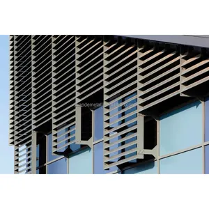 Persiana per finestra con persiana in alluminio multicolore impermeabile decorativa per esterni
