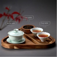Chinese Acaciahout Onregelmatige Vorm Retro Licht Luxe Design Serveerschaal Thee Fruit Snack Broodschaal
