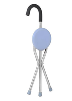 Tabouret à trois pattes opération simple canne de marche portable pliante avec siège