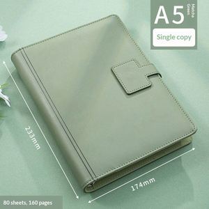 Exquisito Cuaderno A5 Personalizado al por Mayor, Tapa Dura de Cuero PU, Hojas Sueltas, Encuadernación Metálica, Cierre Magnético, 100 Hojas - Product Image 2