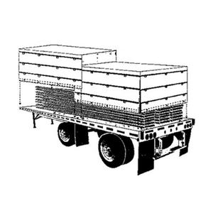 Bâche en bois de 24' <span class=keywords><strong>x</strong></span> 27' super légère de 11 oz, chute de 8 pieds - Bâche de plateau de camion - Vinyle noir imperméable anti-déchirure - Product Image 1