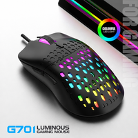 Souris de jeu sans fil G701 avec rétroéclairage RVB coloré, connexion BT stable, idéale pour le jeu à domicile et les scénarios de travail sur ordinateur portable