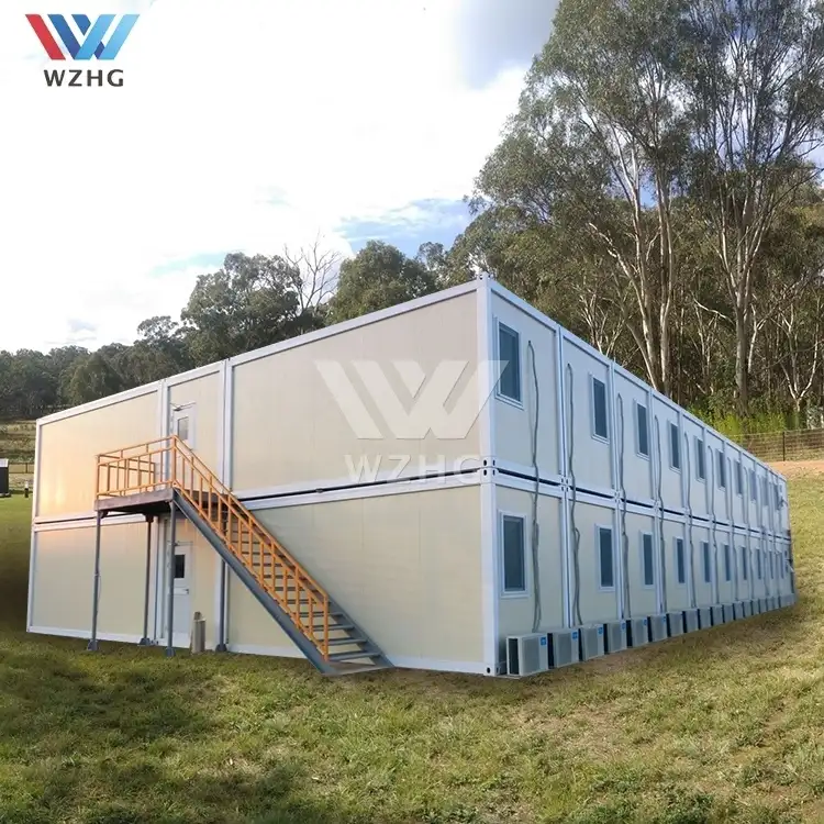 Prefab house mobile site office container fully assembled modular 4 bedroom tiny plan modern design