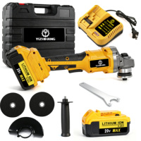 Kit d'outils électriques sans fil 21V pour la découpe et le meulage, meuleuse d'angle avec moteur sans balais et batterie au lithium, pour la découpe des métaux