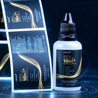 Étiquette imperméable et résistante à l'huile pour shampoing et gel douche - Matériau PET PP durable résistant à l'humidité pour salle de bain, pour soins personnels