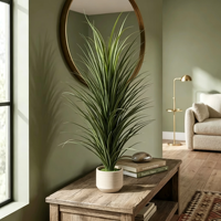 Plante artificielle réaliste de 120 cm, faux bonsaï en herbe de yucca, verdure artificielle pour la décoration intérieure de la maison et de l'hôtel