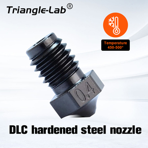 Buse en acier trempé Trianglelab V6 DLC avec revêtement nano, nouvelle, pour usage industriel, garantie 1,5 an, compatible avec les pièces d'impression Dragonfly - Product Image 5