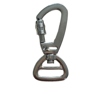 Hot Selling Custom Engraved Logo Metal Spring Swivel <strong>Snap</strong> <strong>Hook</strong> Safety Dog Clasp With Screw Lock Dog Leash Swivel Eye <strong>Snap</strong> <strong>Hook</strong> - Product Image 2