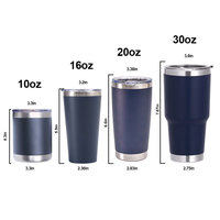 Vaso Térmico Personalizado de Acero Inoxidable de Doble Pared de 20 oz con Asa, Aislamiento al Vacío, 12-24 Horas de Aislamiento Térmico, Portátil, para Agua Hirviendo