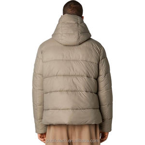 Veste à capuche personnalisée de haute qualité en coton polaire rembourré pour hommes - Product Image 3