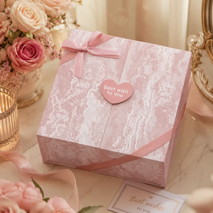 Boîte cadeau magnétique de luxe premium pour vin et chocolats, petites boîtes à bonbons rigides avec plateau intérieur de qualité alimentaire - Product Image 1