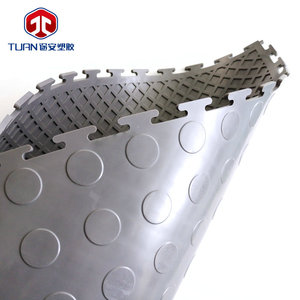 Tuan <b>Plastic</b> <b>Flooring</b> PVC Interlocking Industrial Floor Grey Non Slip Wear Resistant Waterproof Car Repair Workshop Use - Product Image 1