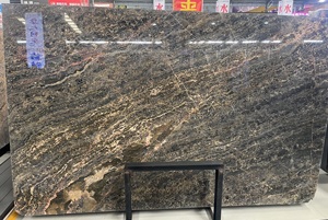 Mármol Natural Luca Negro Dorado, Base Negra Profunda con Vetas Doradas Bronceadas para Paredes y Encimeras de Lujo - Product Image 2