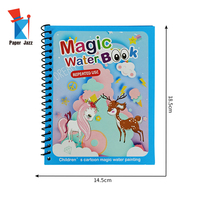 Livre magique livres de coloriage à l'eau dessin dessins animés livres avec Doodle stylo peinture conseil cadeau pour enfants jouets d'éducation précoce