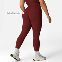 Leggings de yoga grande taille avec logo personnalisé, effet push-up, respirants, séchage rapide, taille haute élastique, extensibles dans quatre directions