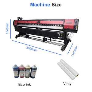 INQI 2.5m Eco solvente stampante a getto d'inchiostro Dual XP600 i3200 teste Hoson Board di grande formato <span class=keywords><strong>su</strong></span> <span class=keywords><strong>tela</strong></span> vinilica - Product Image 3