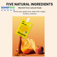 Jus concentré de gingembre jaune, boisson au citron, curcuma et cannelle pour réchauffer l'estomac, marque Songming, 100 ml, durée de conservation de 365 jours