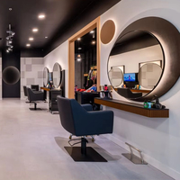 Chaise de Salon de Coiffure Portable et Robuste Noire pour Femmes, Idéale pour Coiffeuses, Barbiers et Ateliers