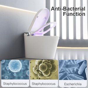 Toilette intelligente haut de gamme avec bouclier en mousse, technologie vocale IA de pointe, siège enfant, certifiée CUPC ETL, entièrement équipée pour les magasins - Product Image 2
