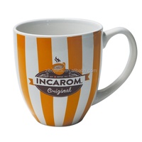 Tasse de tambour imprimée en céramique émaillée personnalisée personnalisé grès grande taille décalcomanie tasse usine bon prix