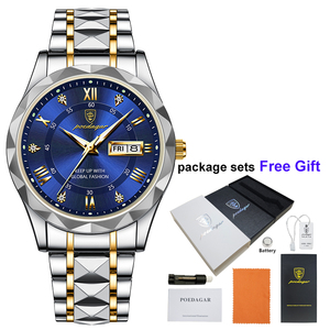 <span class=keywords><strong>Reloj</strong></span> de Pulsera de Lujo para Hombre, Modelos Más Vendidos de Poedagar, Resistente al Agua, <span class=keywords><strong>Reloj</strong></span> de Cuarzo <span class=keywords><strong>Original</strong></span> para Hombre, <span class=keywords><strong>Reloj</strong></span> para Hombre, Montre Homme - Product Image 3