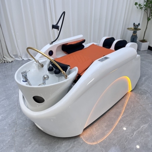 Lavacabezas automático con masaje de spa, relajación, circulación de agua, calentador, bomba y lavabo - Product Image 6