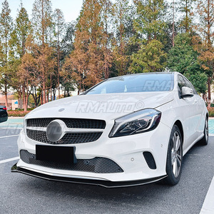 For Mercedes Benz A-Class W176 2016-2018 Body Kit Front Bumper Protector Spoiler Front Bumper <b>Splitter</b> Lip Guard Car Accessories - Product Image 5