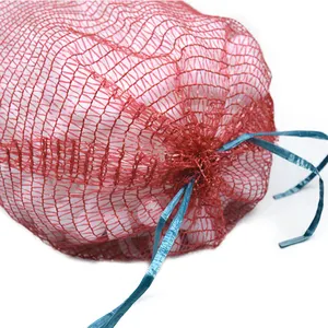 Hersteller Tubular Mono Net Taschen PE Leno Gemüse Mesh Bag Pe Mono filament Mesh Bags