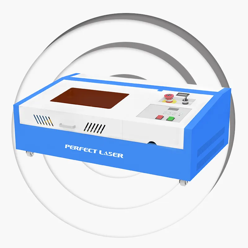 Laser perfetto a buon mercato Mini 40 Watt incisione Laser CO2 e taglio per acrilico/timbro/gomma prezzo macchina per incisione Laser fai da te