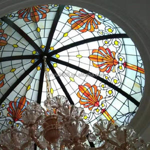 Cúpula de Vidrio Tiffany Personalizada para Decoración de Iluminación de Techo/Cúpula/Pared en Interiores y Exteriores - Product Image 4
