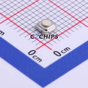 TS-1187F-1516 Tactile Switch SMD Switch Single Pole Single Throw Round Button 1.6N Vertical Mount - Product Image 1