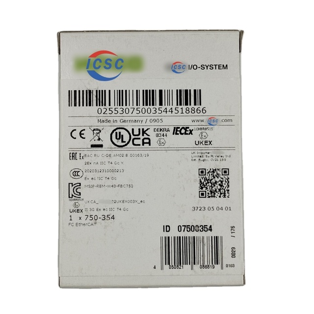 PLC Controller Module WAGOS 750-354 I/O System 750 WAGOS PLC Module Kit 3rd Generation Fieldbus Coupler 750-354 WAGOS PLC Module