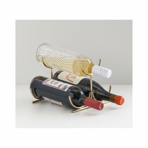 Casiers à vin décoratifs en métal pour la maison, la cuisine, la salle à manger et la présentation de bouteilles élégantes idées d'organisation design moderne - Product Image 1