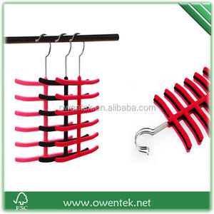 OWENTEK 6-Schichtiger Edelstahl Rutschfester PVC-Krawatten-Gürtel-Schal-Aufhänger für Badezimmer Küche Wohnzimmer Gewürzaufbewahrung - Product Image 5