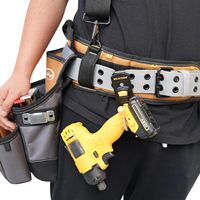 Porte-outils MELOTOUGH avec crochet, étui pour perceuse sans fil avec clip métallique, jaune