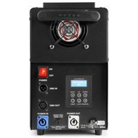 Machine à fumée à colonne de gaz Turbo Boost 1500W, jet rapide haute pression avec lumières RGB multicolores pour événements DJ et scéniques