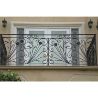 Faux lacets de balcon décoratifs en fer forgé, balustrade à main en métal, balcon court, extérieur, offre spéciale